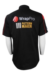 DS067 tailor-made team shirt  group customized team shirt  suitcase packaging company  flight emblem  team shirt manufacturer back view